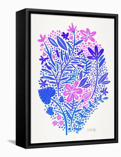 Indigo Garden-Cat Coquillette-Framed Stretched Canvas