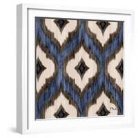 Indigo Ikat I-Paul Brent-Framed Art Print