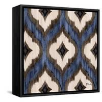 Indigo Ikat I-Paul Brent-Framed Stretched Canvas