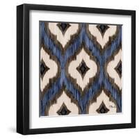 Indigo Ikat I-Paul Brent-Framed Art Print