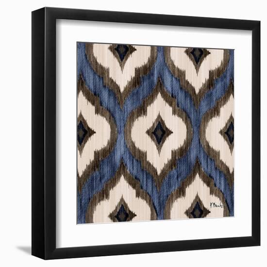 Indigo Ikat I-Paul Brent-Framed Art Print