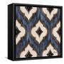 Indigo Ikat I-Paul Brent-Framed Stretched Canvas