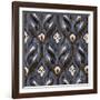 Indigo Ikat II-Paul Brent-Framed Art Print