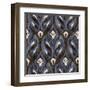 Indigo Ikat II-Paul Brent-Framed Art Print