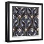 Indigo Ikat II-Paul Brent-Framed Art Print