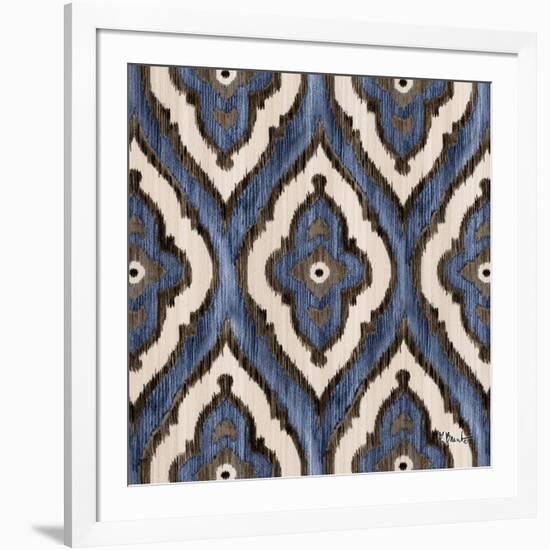 Indigo Ikat III-Paul Brent-Framed Art Print