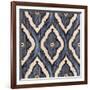 Indigo Ikat III-Paul Brent-Framed Art Print