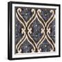 Indigo Ikat IV-Paul Brent-Framed Art Print