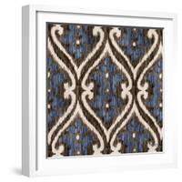 Indigo Ikat IV-Paul Brent-Framed Art Print