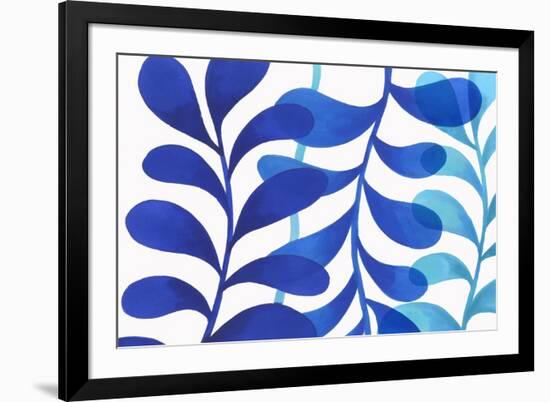 Indigo in Three-Eva Watts-Framed Art Print