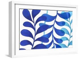 Indigo in Three-Eva Watts-Framed Art Print