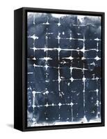 Indigo Ink Motif II-June Vess-Framed Stretched Canvas