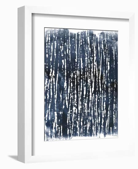 Indigo Ink Motif III-June Vess-Framed Art Print