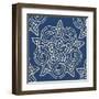 Indigo Kaleidoscope-Melody Hogan-Framed Art Print