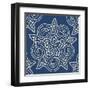 Indigo Kaleidoscope-Melody Hogan-Framed Art Print