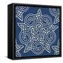 Indigo Kaleidoscope-Melody Hogan-Framed Stretched Canvas