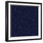 Indigo Leaf Pattern-Yachal Design-Framed Giclee Print