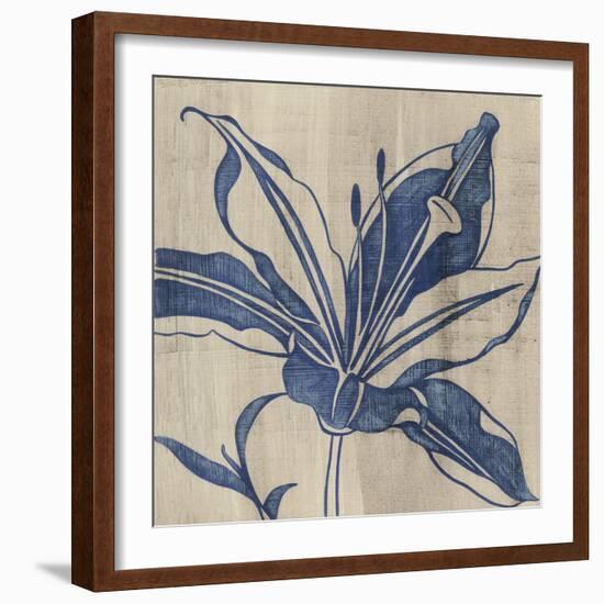 Indigo Lily-Chariklia Zarris-Framed Art Print