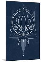 Indigo Lotus-null-Mounted Art Print