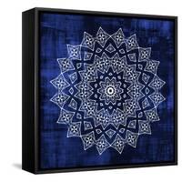 Indigo Mandala 2-Kimberly Allen-Framed Stretched Canvas