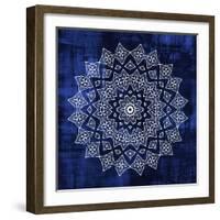 Indigo Mandala 2-Kimberly Allen-Framed Art Print