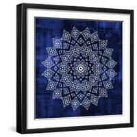 Indigo Mandala 2-Kimberly Allen-Framed Art Print