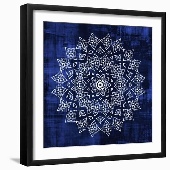 Indigo Mandala 2-Kimberly Allen-Framed Art Print