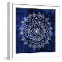 Indigo Mandala 2-Kimberly Allen-Framed Art Print