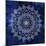 Indigo Mandala 2-Kimberly Allen-Mounted Art Print