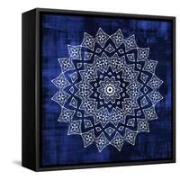 Indigo Mandala 2-Kimberly Allen-Framed Stretched Canvas