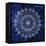 Indigo Mandala 2-Kimberly Allen-Framed Stretched Canvas