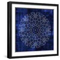 Indigo Mandala 3-Kimberly Allen-Framed Art Print