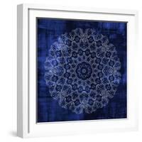 Indigo Mandala 3-Kimberly Allen-Framed Art Print