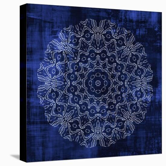 Indigo Mandala 3-Kimberly Allen-Stretched Canvas