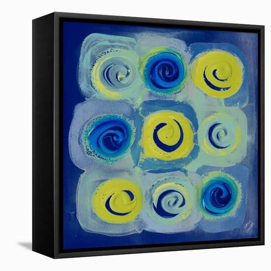 Indigo Modern Joy II-Lanie Loreth-Framed Stretched Canvas