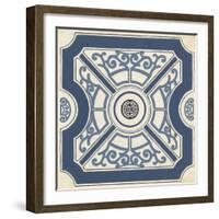 Indigo Motif I-June Vess-Framed Art Print