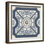 Indigo Motif I-June Vess-Framed Art Print