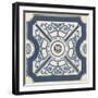 Indigo Motif I-June Vess-Framed Art Print