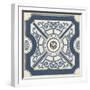 Indigo Motif I-June Vess-Framed Art Print