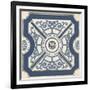 Indigo Motif I-June Vess-Framed Art Print