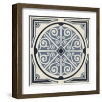 Indigo Motif II-June Vess-Framed Art Print