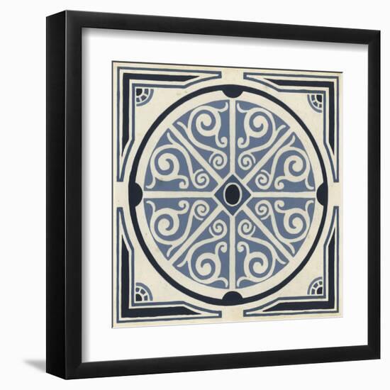 Indigo Motif II-June Vess-Framed Art Print