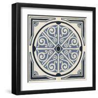 Indigo Motif II-June Vess-Framed Art Print