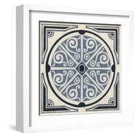 Indigo Motif II-June Vess-Framed Art Print