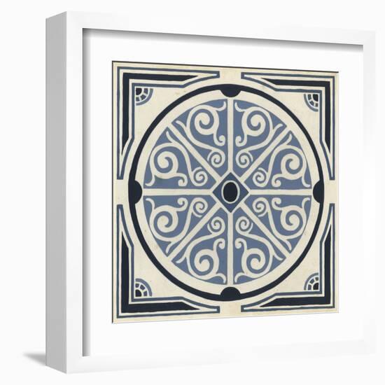 Indigo Motif II-June Vess-Framed Art Print