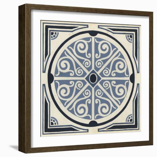 Indigo Motif II-June Vess-Framed Art Print