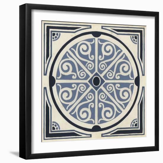 Indigo Motif II-June Vess-Framed Art Print