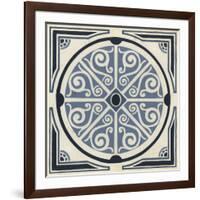 Indigo Motif II-June Vess-Framed Art Print