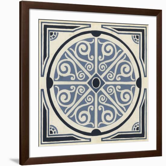 Indigo Motif II-June Vess-Framed Art Print