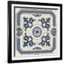 Indigo Motif III-June Vess-Framed Art Print